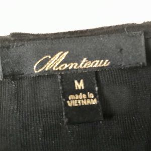 Black velvet design top